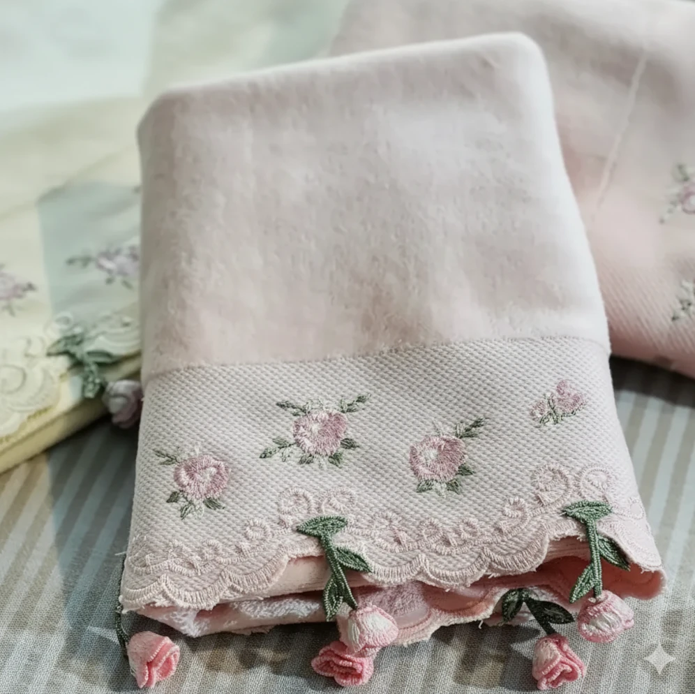 Rose Flower Towels